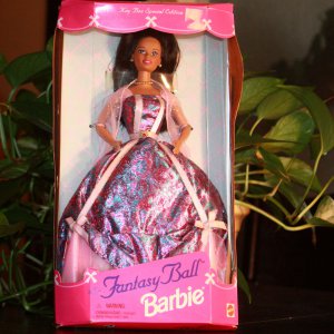 Rare Fantasy Ball Barbie - Dark-skinned Brunette