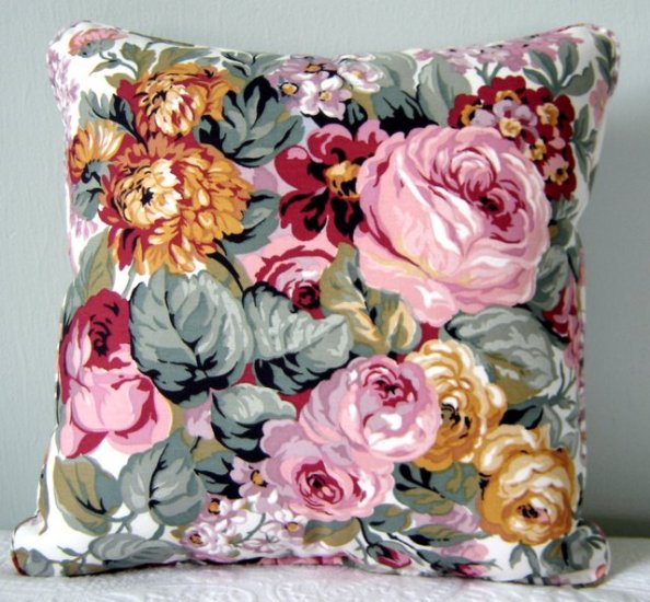 RALPH LAUREN CUSTOM 14 X14 ALLISON FLORAL ACCENT PILLOW