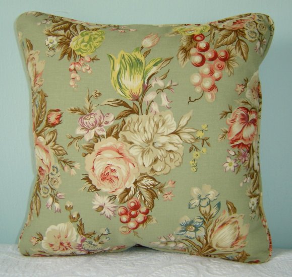 RALPH LAUREN CUSTOM 14X14 CHARLOTTE FLORAL PILLOW
