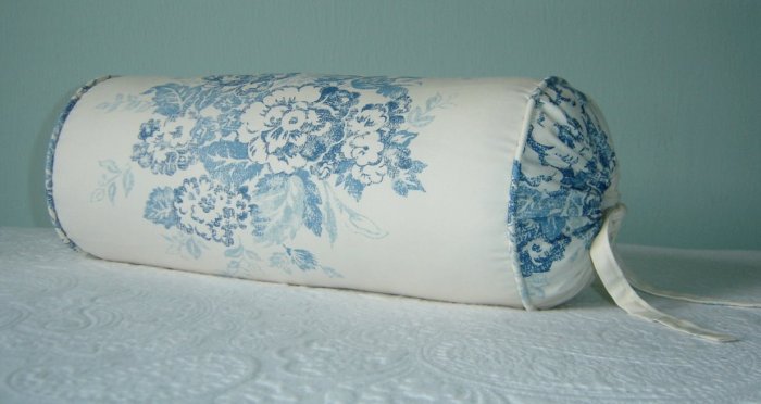 RALPH LAUREN CUSTOM 14"X6" CATALINA ISLAND FLORAL BOLSTER PILLOW