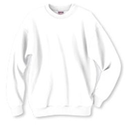 Adult Sweatshirt White Size XL