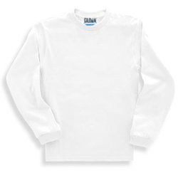Kids T-Shirt LS White Size XL