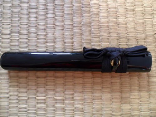 Straight Piano Lacquered Black Saya Scabbard for Japanese Samurai Tanto Sword