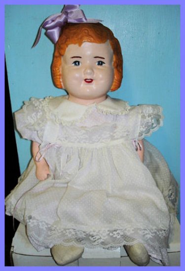 Antique Composition Bow Doll from the 1920s