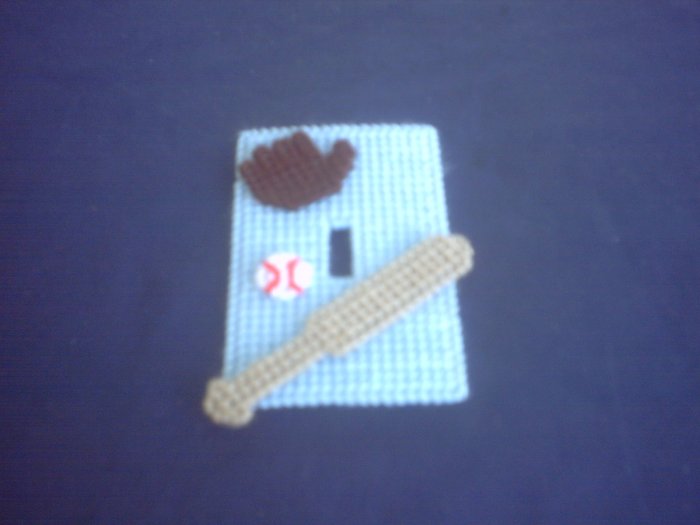 BASEBALL LIGHT SWITCH COVER