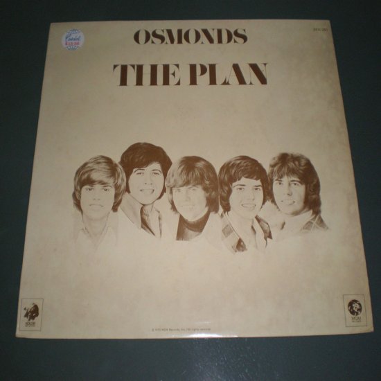 OSMONDS , THE PLAN ( GERMANY Pop Rock RARE Vinyl Record LP )