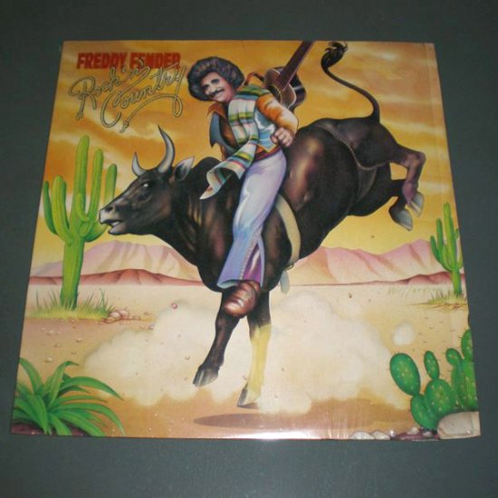 FREDDY FENDER : ROCK ' N ' COUNTRY ( Tejano Vinyl Record LP )