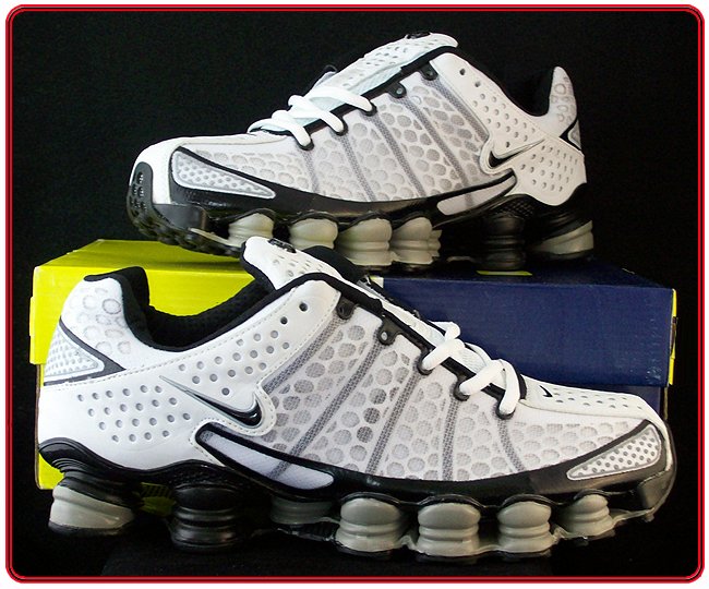 Mens Nike Shox TL3 White Black Size 8