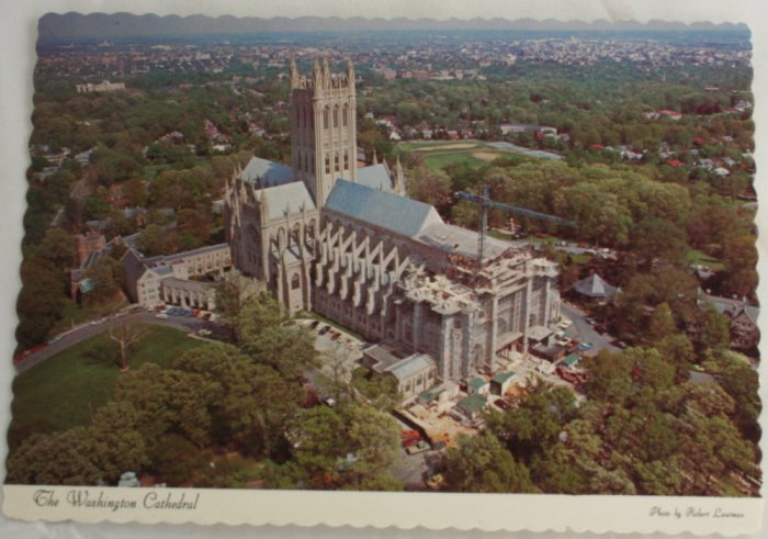 "Washington Cathedral" VINTAGE POSTCARD Washington DC