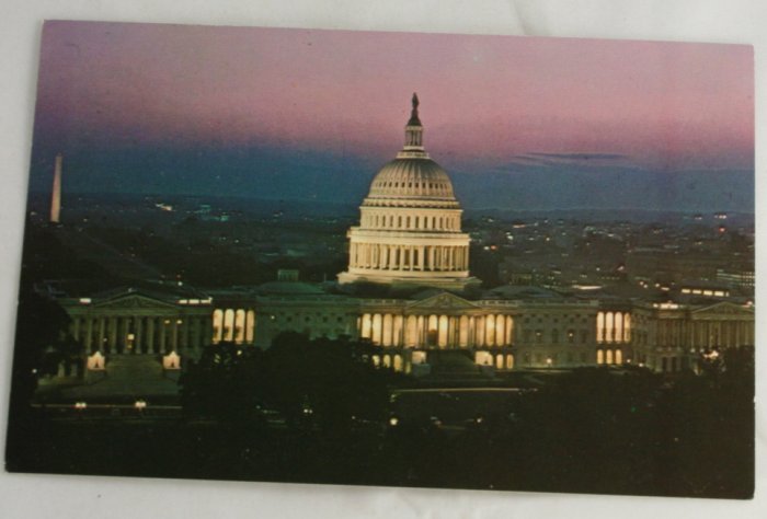 "Capitol at Twilight" VINTAGE POSTCARD Washington DC