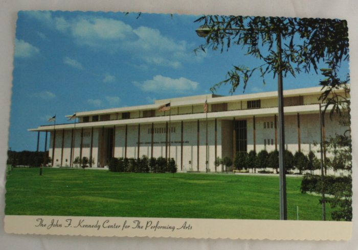 "JFK Center Performing" VINTAGE POSTCARD Washington DC