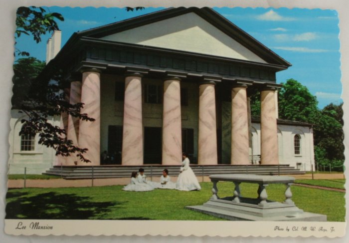 "Custis Lee Mansion" VINTAGE POSTCARD Arlington VA