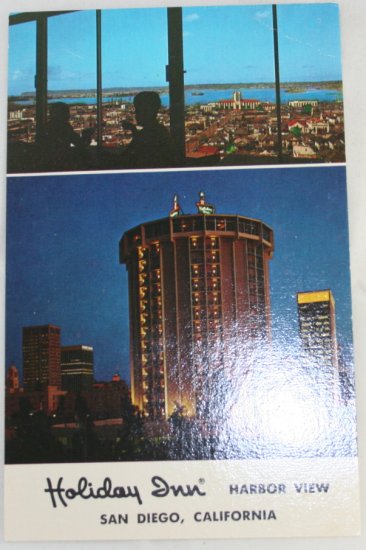 "Harbor View Inn" VINTAGE POSTCARD San Diego California
