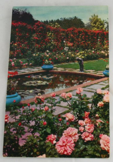 "Lambert Gardens" VINTAGE POSTCARD Portland Oregon