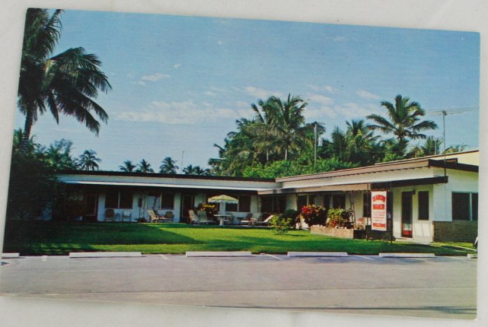 "Dearborn Manor" VINTAGE POSTCARD Pompano Beach Florida