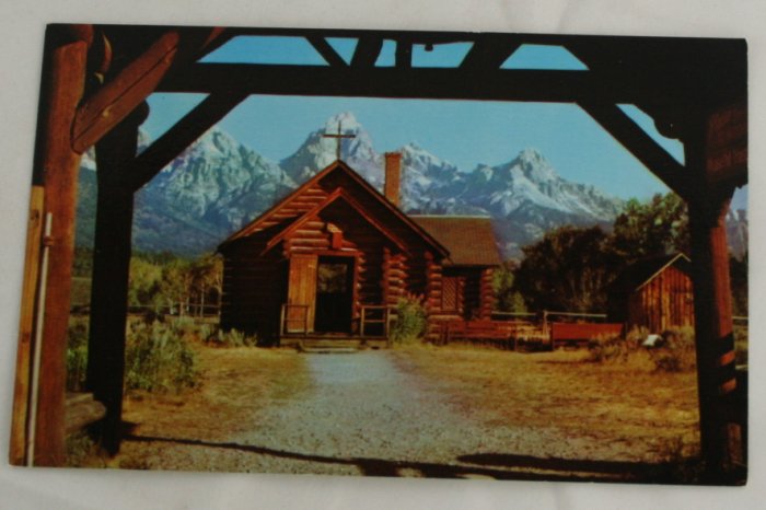 "Chapel Transfiguration" VINTAGE POSTCARD Moose Wyoming