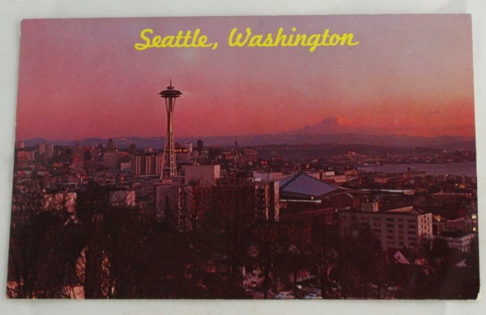 POSTCARD-WA State-Seattle-City View Panorama