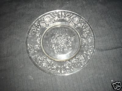 Crystal Salad Plate Florentine No. # 2 Hazel-Atlas