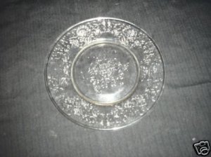 Crystal Salad Plate Florentine No. # 2 Hazel-Atlas