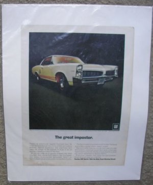 1967 Pontiac Sprint Option Color Magazine Ad