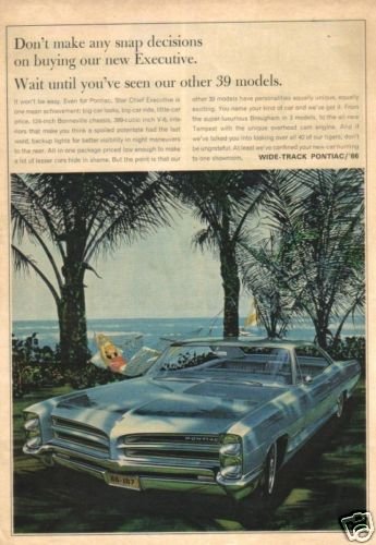 66 Pontiac Executive 1966 Magazine Ad