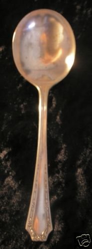 Fairfield Silver Plate "Alpha" Round Bowl Gumbo Spoon
