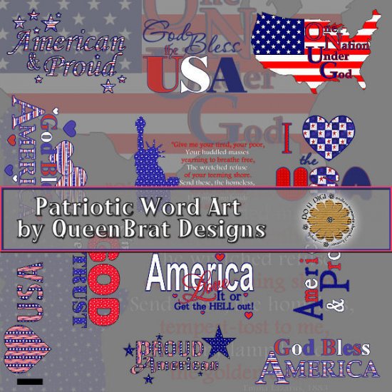 Patriotic Word Art