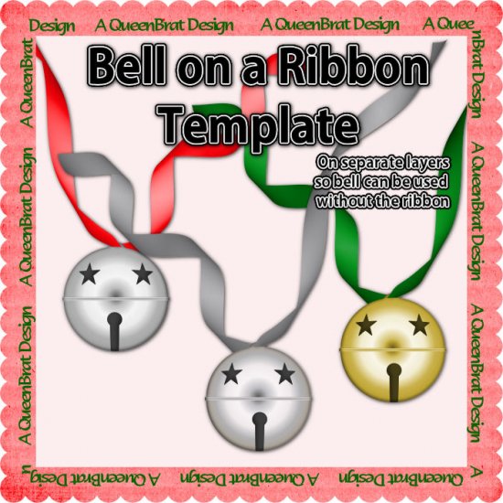 Bell on a Ribbon Template