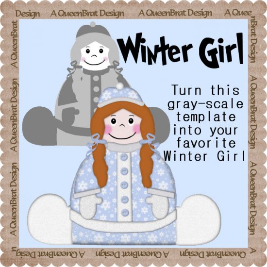 Winter Girl Template