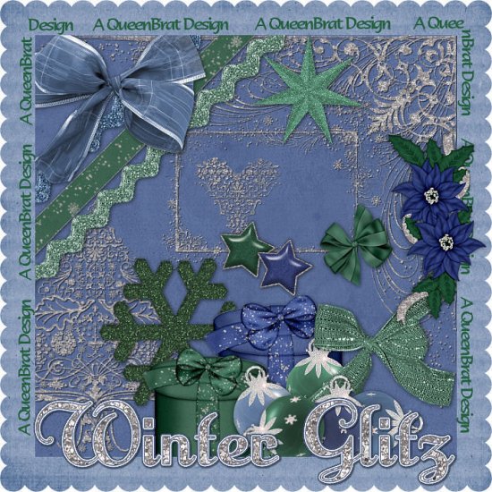 Winter Glitz Scrappers Kit