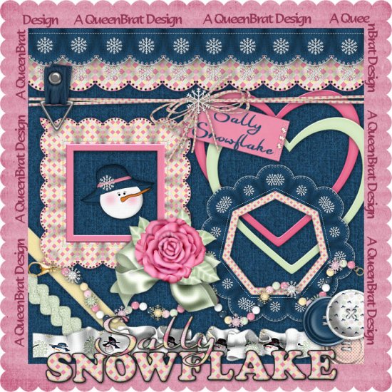 Sally Snowflake Scrappers Kit