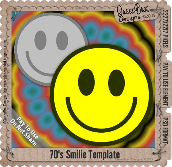 70's Smilie Template