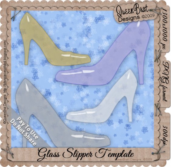 Glass Slipper Template