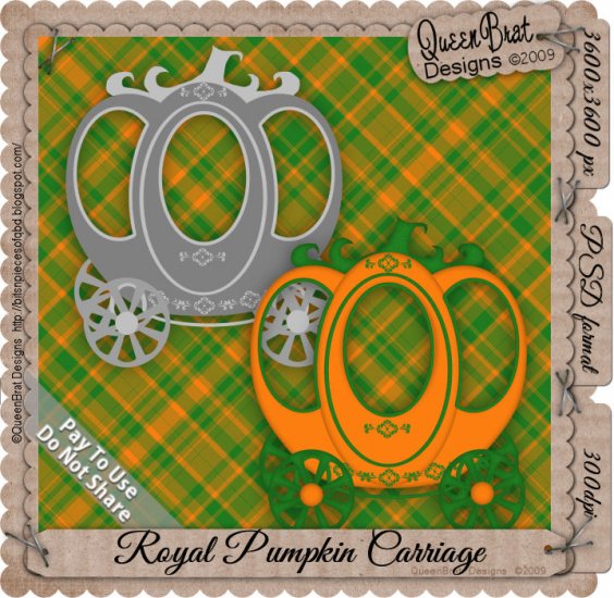 Royal Pumpkin Carriage Template