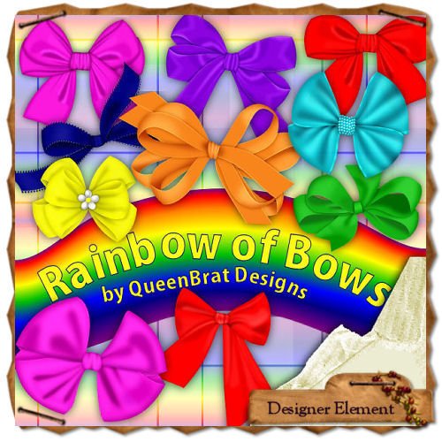Rainbow of Bows Tagger Size