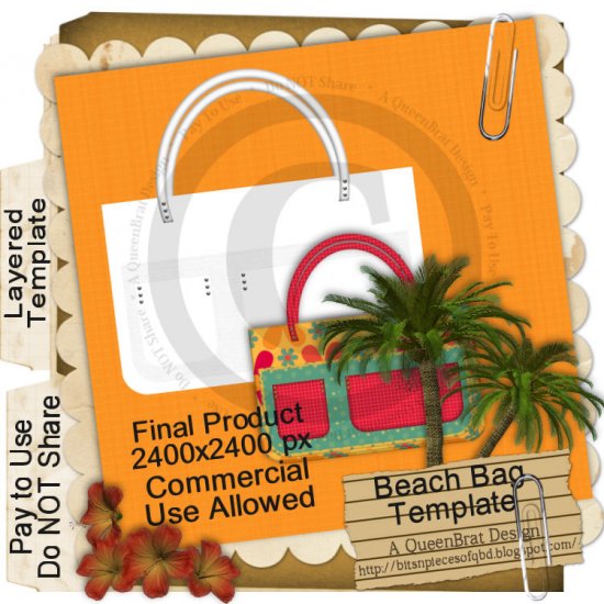Beach Bag Template