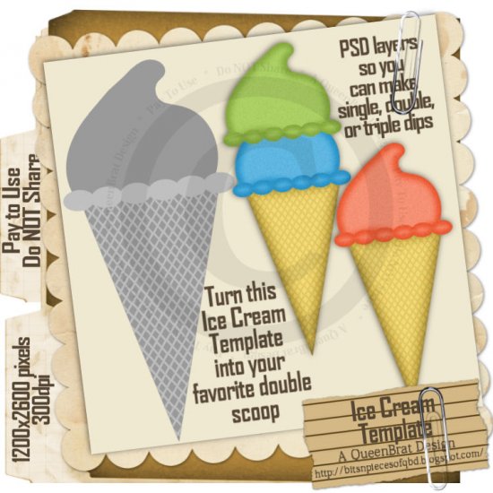 Ice Cream Template