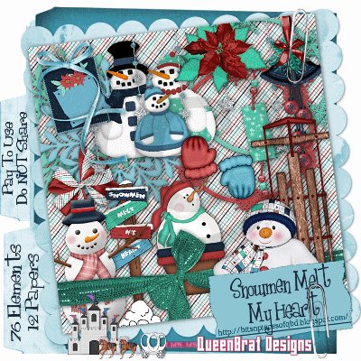 Snowmen Melt My Heart Scrapper