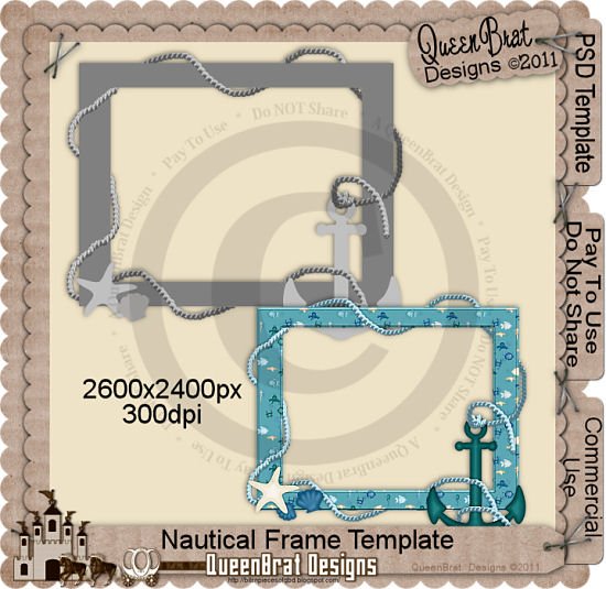 Nautical Frame Template