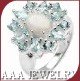 Opal and Topaz Ring Free Shipping