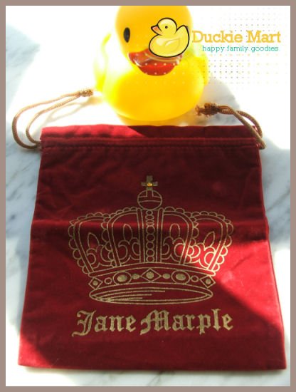 Cute & Authentic Jane Marple Crystal Crown Jewelry Pouch