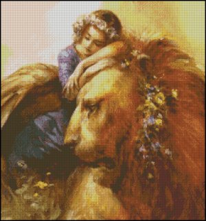 Cross Stitch Patterns: Lions - Free Cross Stitch Pattern Heaven