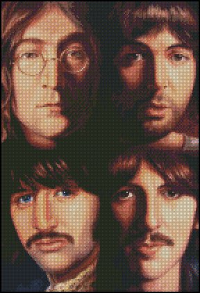 THE BEATLES cross stitch pattern No. 47