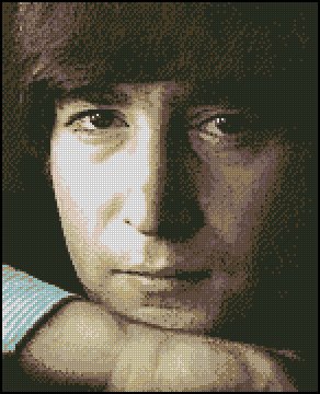 JOHN LENNON 3 cross stitch pattern