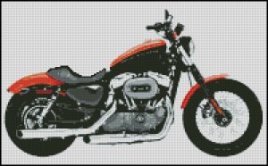 Honda motorcycle cross stitch patterns #4