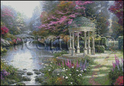 GARDEN OF PRAYER cross stitch pattern No.599