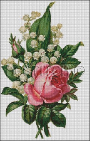 Lily of the valley - Online Cross Stitch Patterns