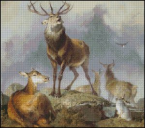 Deer Cross Stitch Pattern Freeware Downloads: KG-Chart LE For