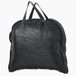Embassy Black 45" Italian Stone Genuine Buffalo Leather Garment Bag Item: LUBLGARM