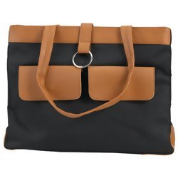 Embassy Black Polyester 2 Pocket Purse Item: LUPR109